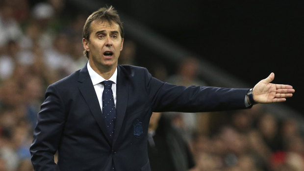 Axed: Julen Lopetegui was sacked by Spain after it was announced he'd take over at Real Madrid. 