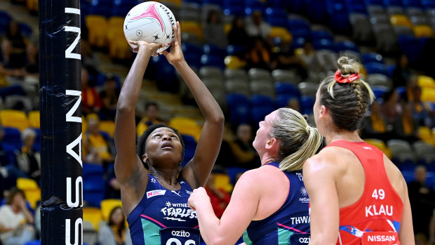 Mwai Kumwenda was almost flawless for the Vixens, missing just one shot across the four quarters.