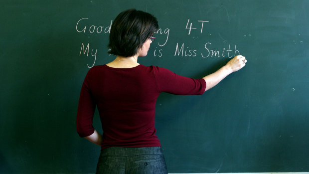 Teachers' salaries have fallen well behind the professional average.