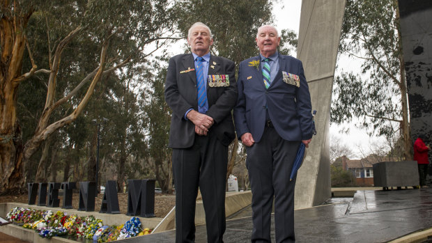 Vietnam veterans, John Kearns and Mick Haxell, remembered the toll the war took on all those that fought in it.