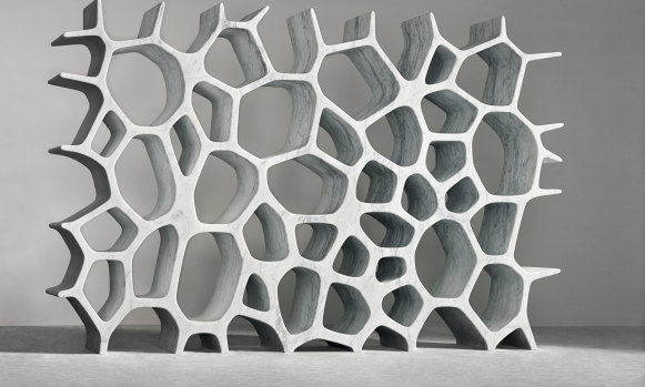 “Sustainability is really more about designing intelligently”: Marc Newson’s Voronoi Shelf.