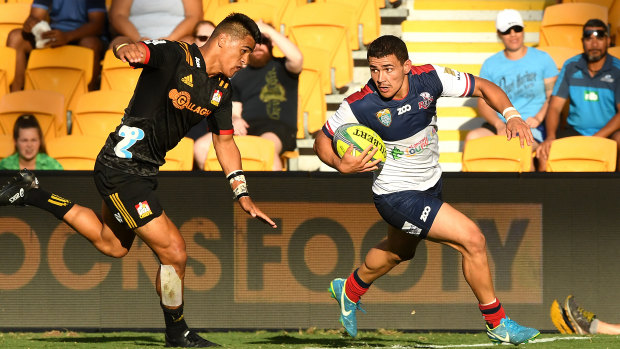 Big talent: Izaia Perese in action for Queensland during the Brisbane Global Rugby Tens this year. 