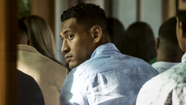 Israel Folau is facing termination of his contract.