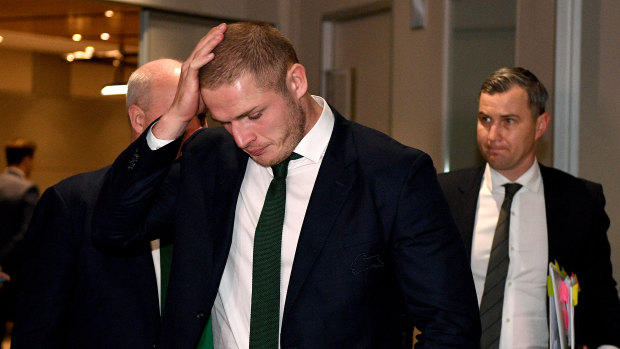 Gone: George Burgess leaves the judiciary after receiving a nine-match ban.