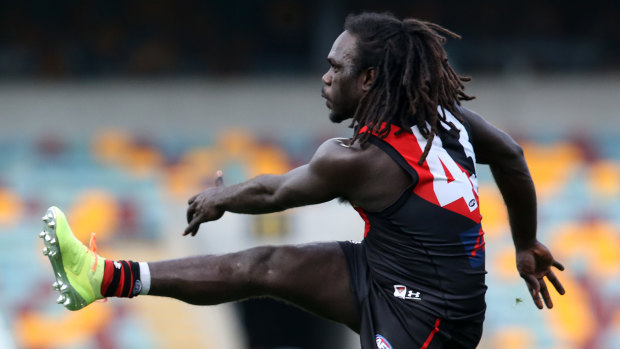 Missing in action: Essendon's Anthony McDonald-Tipungwuti.