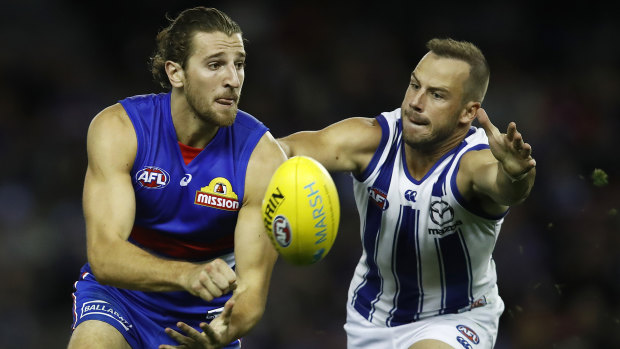 Leading by example: Western Bulldogs captain Marcus Bontempelli was back to his best during the Marsh Community Series win over the Kangaroos.