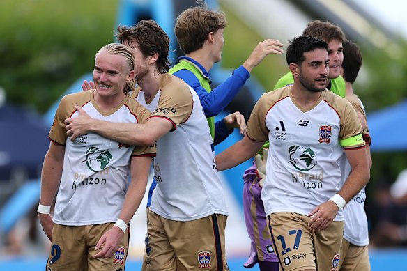 The Newcastle Jets have scored the most goals in the A-League this season.