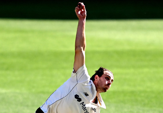 Lance Morris in action for Western Australia.