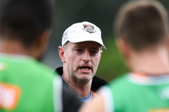 Michael Maguire has enjoyed seeing the banter and in-house competitions among Wests Tigers players.