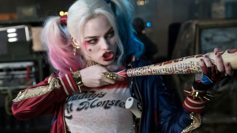 Margot Robbie as Harley Quinn in Suicide Squad. 