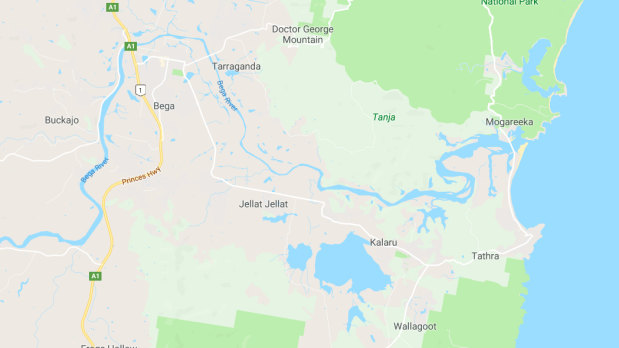 Site of the firestorm: Bega and Tathra.