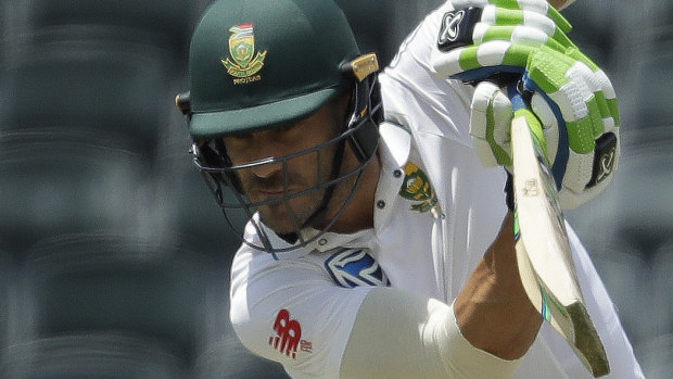 Back in action: Faf du Plessis is hopeful of playing the first Test.