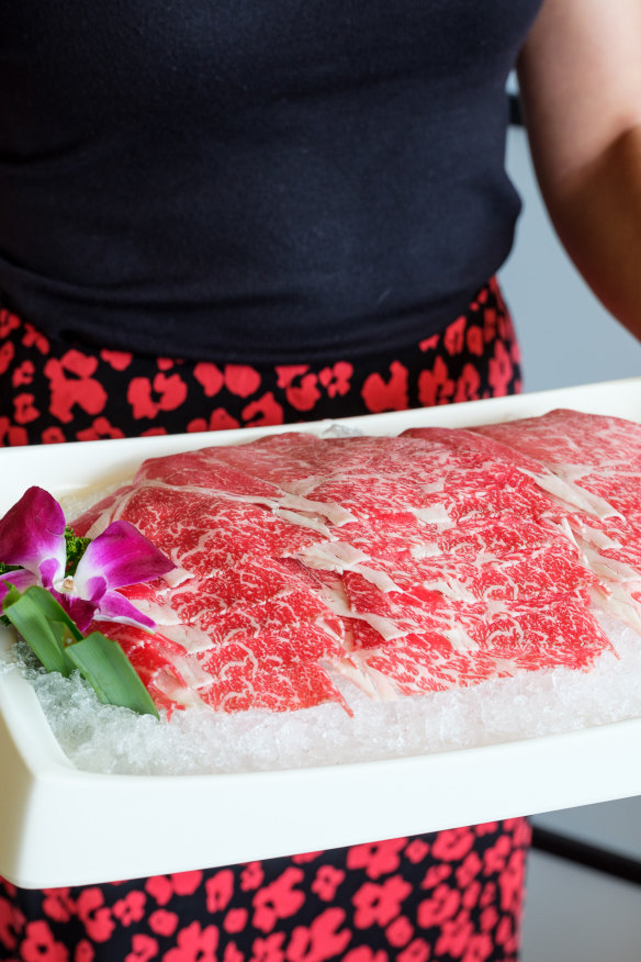 Ready to be cooked in the hot pot.