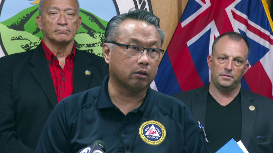 Maui Emergency Management Agency Administrator Herman Andaya.