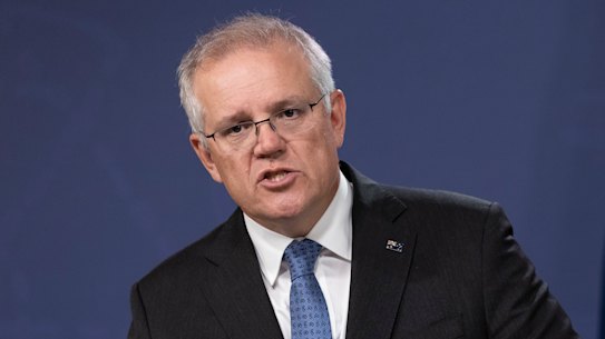 Prime Minister Scott Morrison spoke ahead of the National Cabinet meeting on Monday.