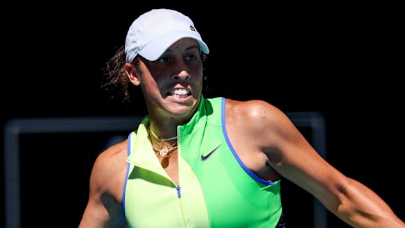 Madison Keys wins her clash against Karolina Pliskova.