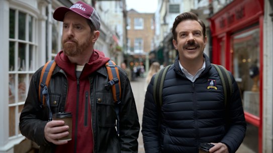 The friendship between Coach Beard (Brendan Hunt) and Ted (Jason Sudeikis) is a key plank of Ted Lasso. 