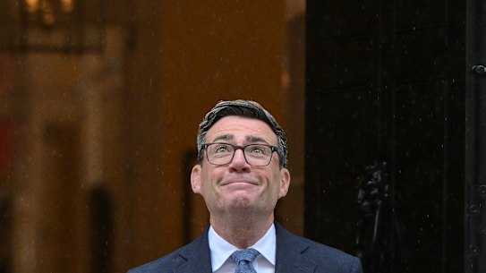 Burnham leaves 10 Downing Street to attend the weekly Prime Ministers’ Questions session.