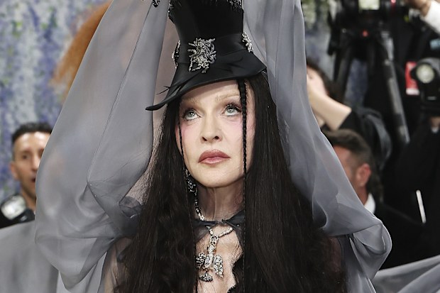 NEW YORK, NEW YORK - MAY 04: Madonna attends the 2026 Met Gala celebrating "Costume Art" at the Metropolitan Museum of Art on May 04, 2026 in New York City. (Photo by Mike Coppola/Getty Images)