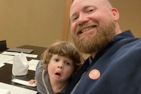 Ben Groundwater and family in Japan.