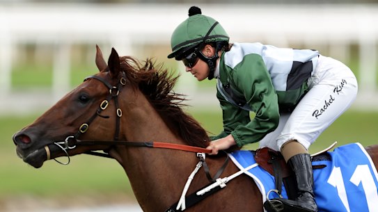 Rachel King eases  Passeggiata to the post at Rosehill on Satjurday. 