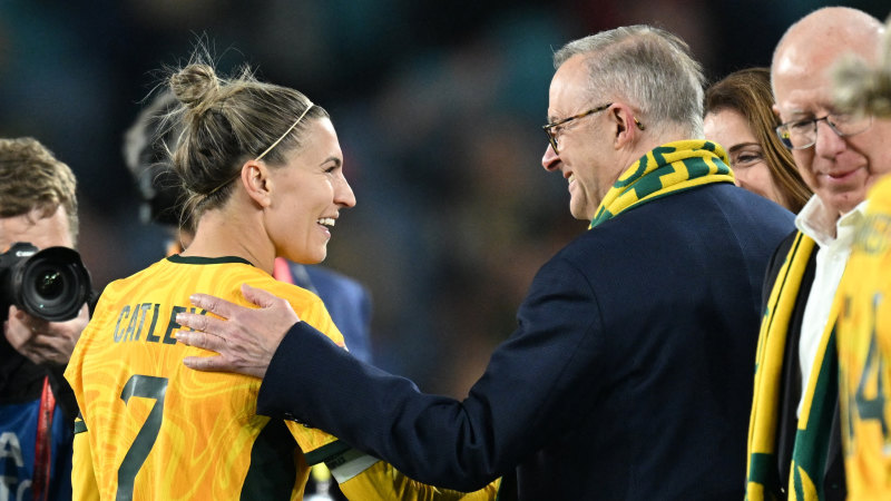 PM lifts hopes of public holiday if Matildas win Cup as small business issues warning