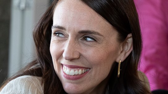 Jacinda Ardern at an Auckland cafe the day after her big election win.