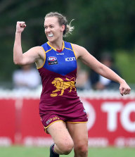 Recently-retired Lions AFLW skipper Lauren Arnell is a teacher at the Brisbane South State Secondary College.