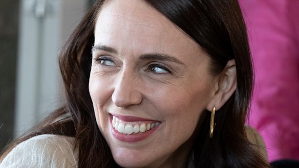 Jacinda Ardern at an Auckland cafe the day after her big election win.