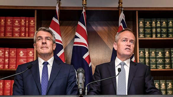 Shadow attorney-general Mark Dreyfus and Labor Leader Bill Shorten have drawn a line in the sand on national security.