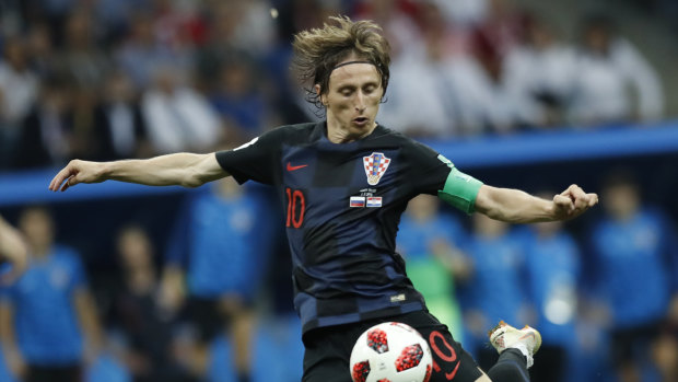 Danger man: Croatia's Luka Modric.