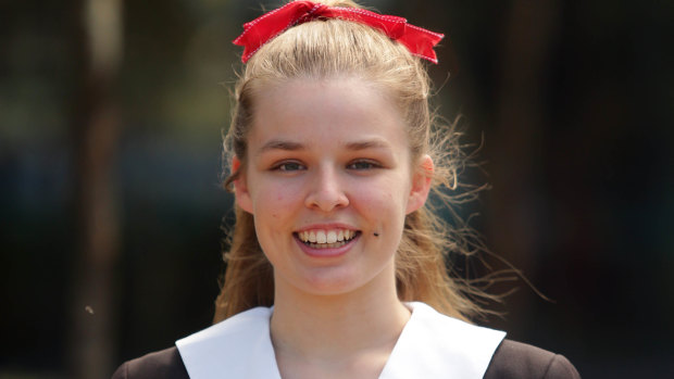 Madison Brown got an ATAR of 96.6 and decided to study primary school teaching.