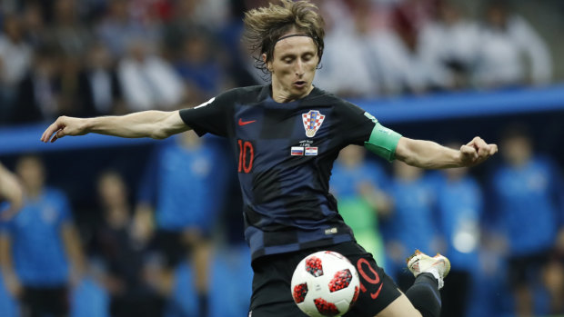 Triumph: Croatia's Luka Modric has taken out the UEFA award for the first time.