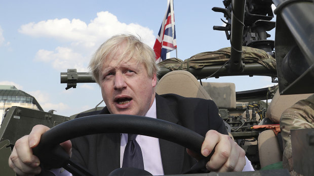Boris Johnson, pictured in June, has launched a scathing attack on the Chequers plan leading to speculation he's positioning himself for a leadership tilt. 