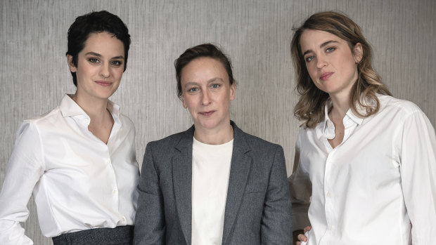 From left, Noemie Merlant, Celine Sciamma and  Adele Haenel tackle female taboos in Portrait of a Lady on Fire.