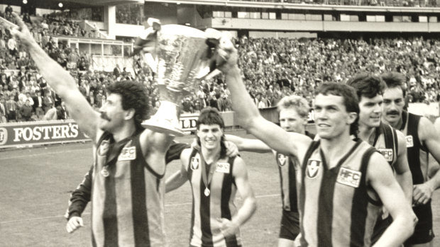 Hawthorn smashed the Dees in the 1988 grand final.