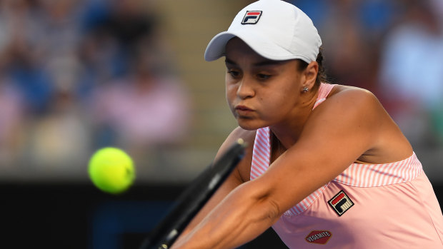 Ash Barty made short work of her match with Thailand's Luksika Kumkhum.
