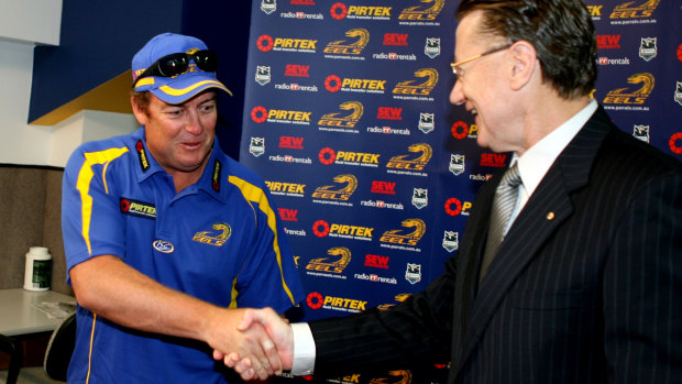 Pre-purgatory: Daniel Anderson after being appointed Eels coach back in 2008.