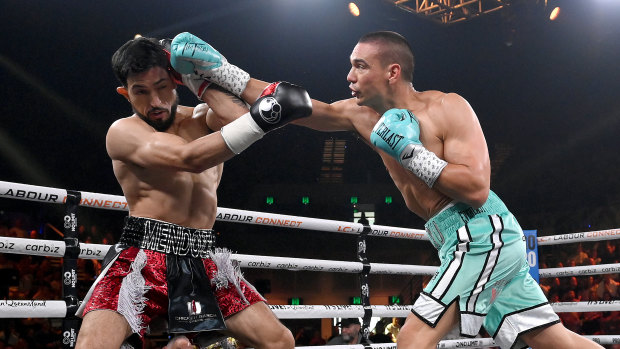 Vegas baby: Tszyu sends message to Charlo and NRL after win over Mendoza