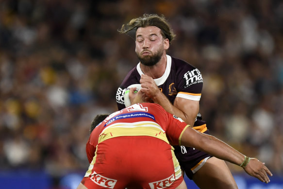 Pat Carrigan was in fine form for the Brisbane Broncos against the Dolphins.