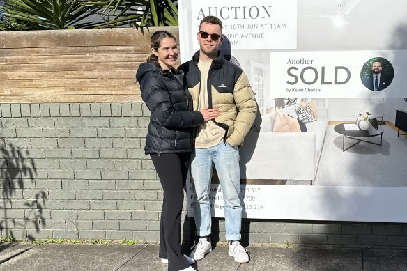 New home buyers Ben Ridout and Merinda Tedesco.