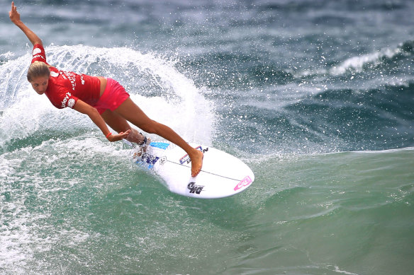 World champion Stephanie Gilmore at Manly, 2015.