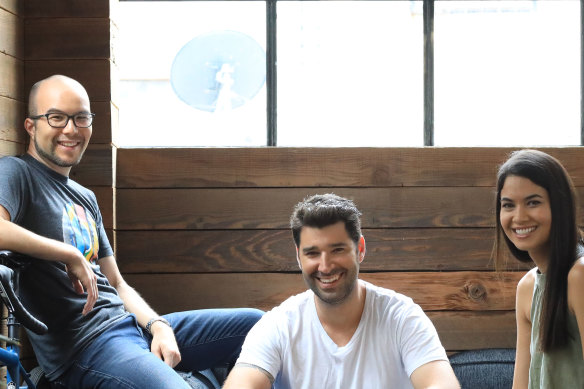 Canva co-founders Cameron Adams, Cliff Obrecht and Melanie Perkins are now worth an estimated $8 billion.