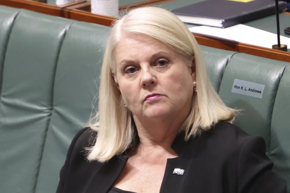 Minister for Home Affairs Karen Andrews. 