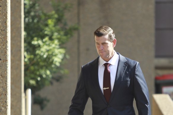 Ben Roberts-Smith outside the Federal Court earlier this year.