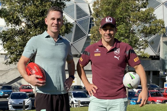 Geelong great Joel Selwood and Queensland and Melbourne Storm legend Billy Slater talked all things State of Origin.
