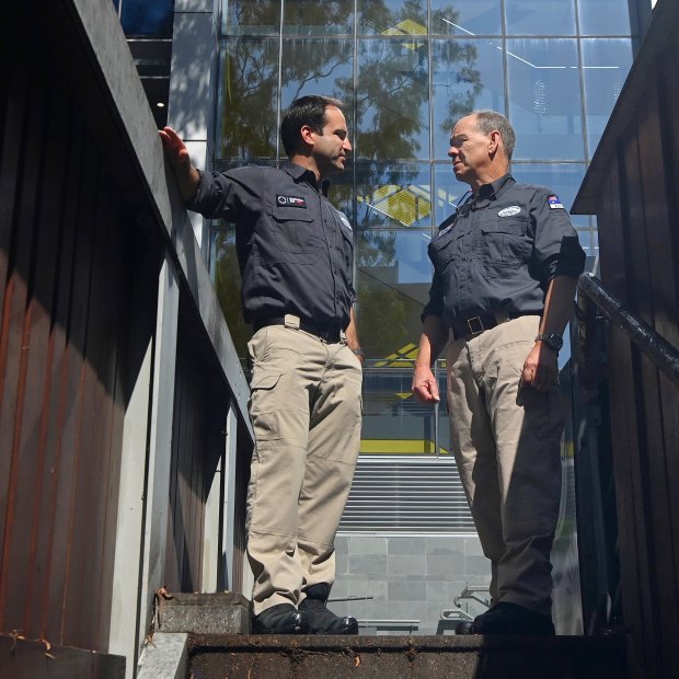 Doctor Rob Scott (left) and Chief Inspector Murray Traynor (right) who were a part of the Disaster Assistance Response Team AUS-2 team that deployed to assist in the Turkish earthquake response. 
