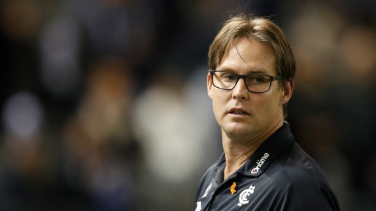 Under pressure: Carlton coach David Teague.