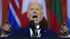 President Joe Biden delivers a NATO summit welcome speech.