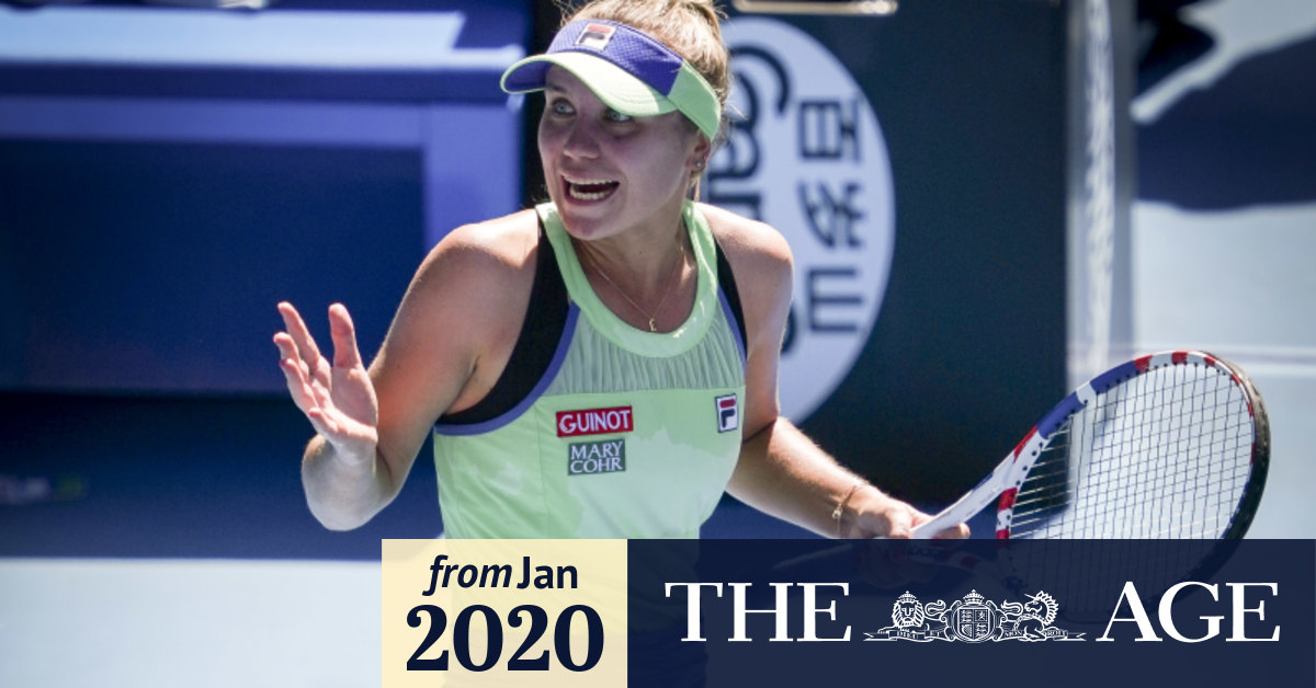 Australian Open 2020 Kenin V Muguruza Braun Takes On Youthful Vigour